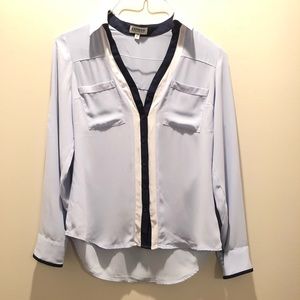 Express Portofino Light Blue Blouse